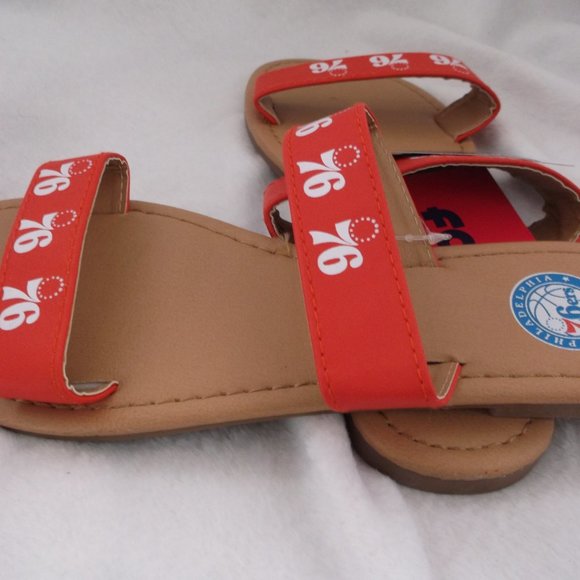 NWT - Philadelphia 76ers Double Strap Sandals - Small (5/6) - Picture 5 of 8